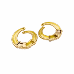 Miller Boucles D'oreilles Créoles En Or Jaune Et Diamants -Castafiore Boutique boucles doreilles vintage or diamants 308433