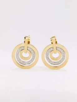 Boucles D'oreilles Vintage Or Diamants