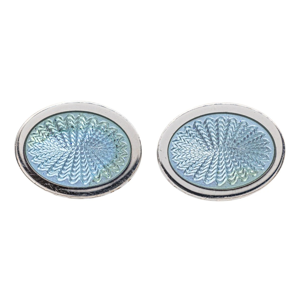 Boutons De Manchette BULGARI En Argent 1 Boutons De Manchette BULGARI En Argent