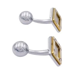 Miller Boutons De Manchette Cartier, "Santos Dumont", Or Et Acier. -Castafiore Boutique boutons de manchette cartier santos dumont or et acier 499690