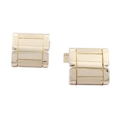 Miller Boutons De Manchette Cartier "Tank Française", Or Jaune.