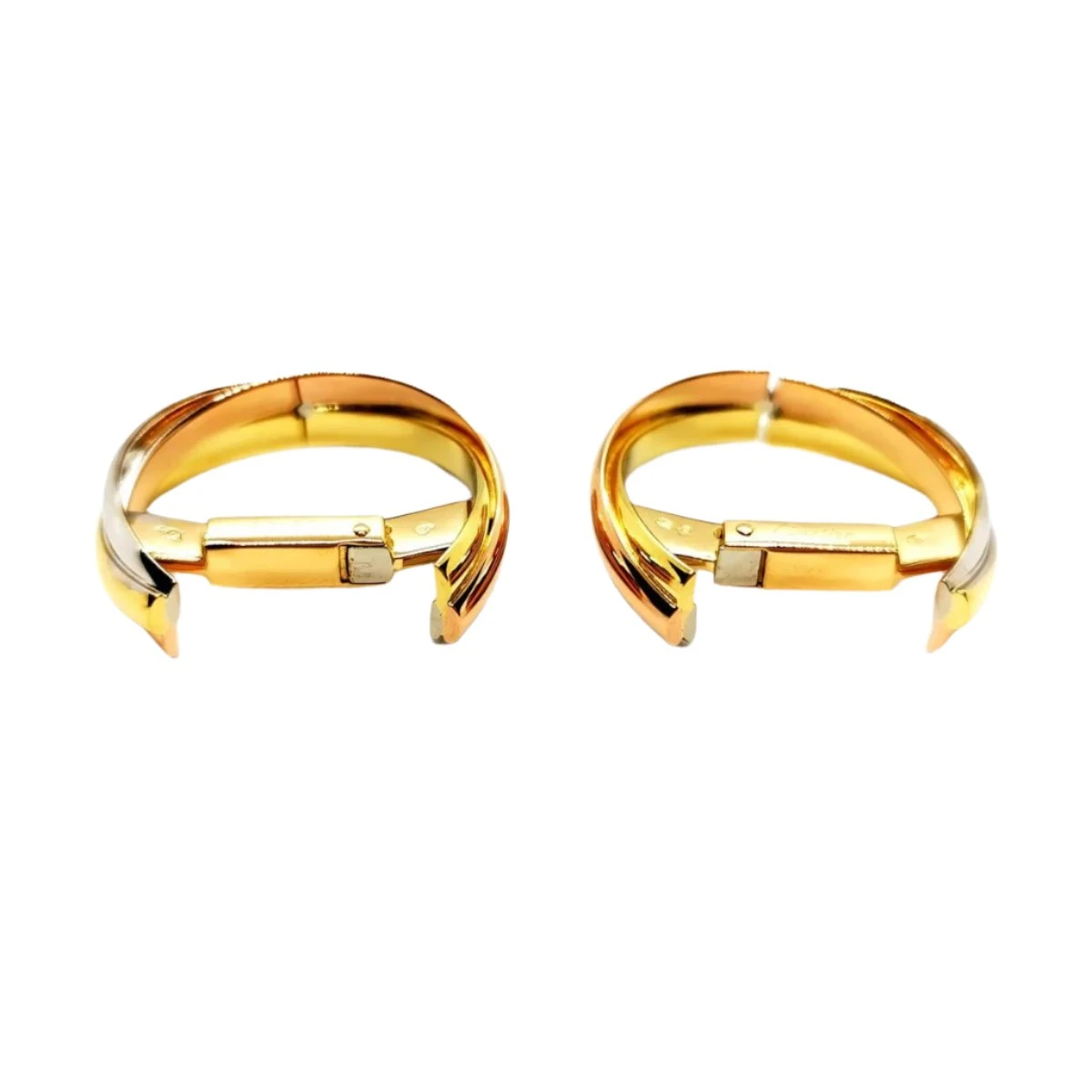 Boutons De Manchette CARTIER "Trinity" En Or Jaune, Or Blanc Et Or Rose 3 Boutons De Manchette CARTIER "Trinity" En Or Jaune, Or Blanc Et Or Rose – Image 3