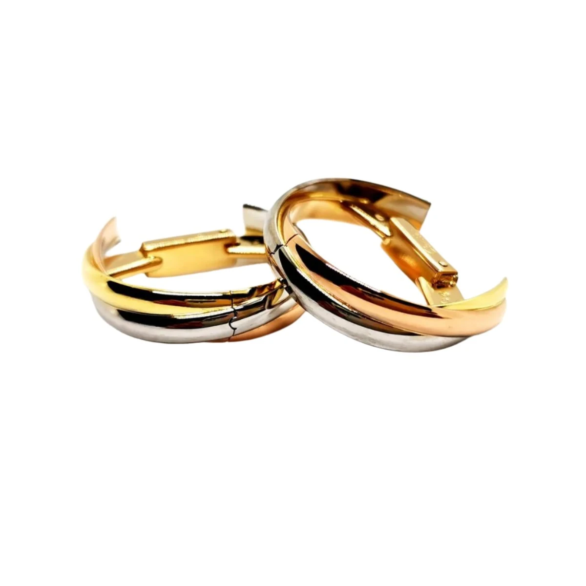 Boutons De Manchette CARTIER "Trinity" En Or Jaune, Or Blanc Et Or Rose 4 Boutons De Manchette CARTIER "Trinity" En Or Jaune, Or Blanc Et Or Rose – Image 4