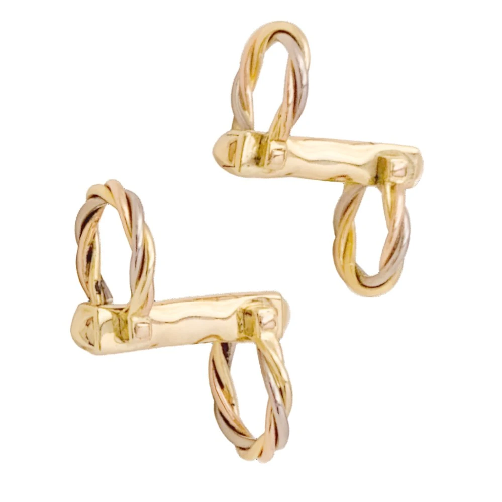 Miller Boutons De Manchette CARTIER "Trinity" Trois Ors 3 Miller Boutons De Manchette CARTIER "Trinity" Trois Ors – Image 3