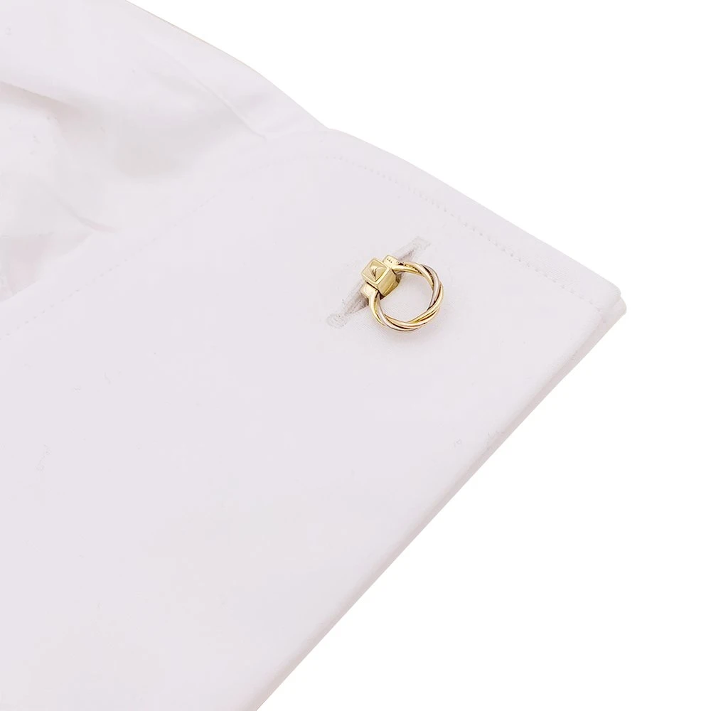 Miller Boutons De Manchette CARTIER "Trinity" Trois Ors 2 Miller Boutons De Manchette CARTIER "Trinity" Trois Ors – Image 2