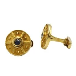 Boutons De Manchette LALAOUNIS En Or Jaune Et Saphirs -Castafiore Boutique boutons de manchette lalaounis en or jaune et saphirs 733791