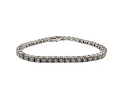 Bracelet Tennis En Or Blanc Et Diamant