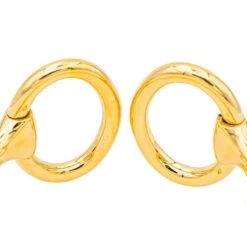 Bracelet Jonc HERMÈS "Nausicaa" En Or Jaune -Castafiore Boutique bracelent jonc hermes nausicaa en or jaune 220560