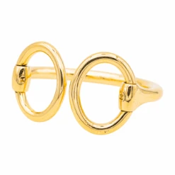 Bracelet Jonc HERMÈS "Nausicaa" En Or Jaune -Castafiore Boutique bracelent jonc hermes nausicaa en or jaune 252630