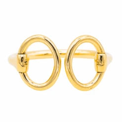 Bracelet Jonc HERMÈS "Nausicaa" En Or Jaune