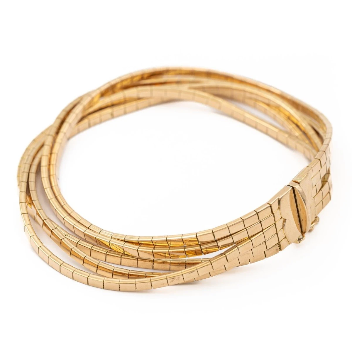 Bracelet 5 Rangées En Or Jaune 7 Bracelet 5 Rangées En Or Jaune – Image 7