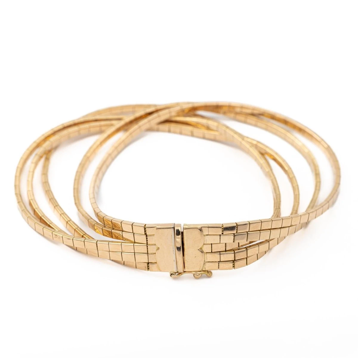 Bracelet 5 Rangées En Or Jaune 3 Bracelet 5 Rangées En Or Jaune – Image 3