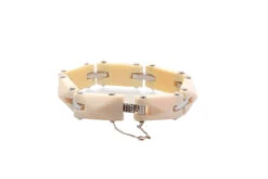 Bracelet En Bakélite Et Platine