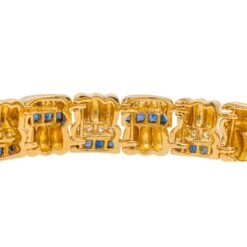 Bracelet BOUCHERON En Or Jaune, Saphir Et Diamants -Castafiore Boutique bracelet boucheron en or jaune saphir et diamants 196706