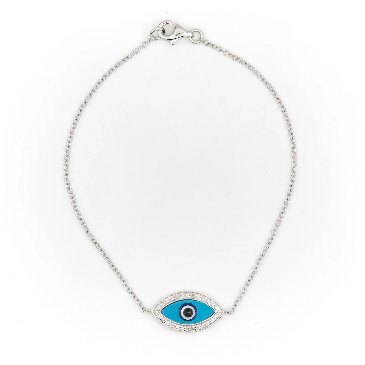 Bracelet BRANAR Oeil En Or Blanc Pavé Diamants 4 Bracelet BRANAR Oeil En Or Blanc Pavé Diamants – Image 4