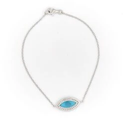 Bracelet BRANAR Oeil En Or Blanc Pavé Diamants 10 Bracelet BRANAR Oeil En Or Blanc Pavé Diamants -Castafiore Boutique bracelet branar oeil en or blanc pave diamants 845847