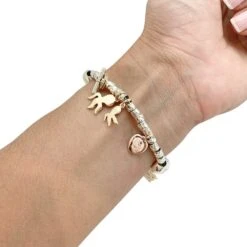 Miller Bracelet Breloques Dodo, Argent Et Or -Castafiore Boutique bracelet breloques dodo argent et or 645231