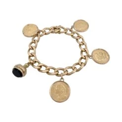 Miller Bracelet Breloques Pièces De Monnaie Et Sceau
