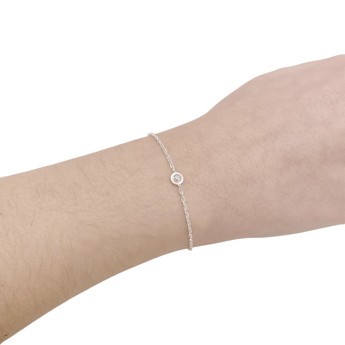 Miller Bracelet CARTIER "Cartier D'Amour" En Or Blanc Et Saphir Vert 2 Miller Bracelet CARTIER "Cartier D'Amour" En Or Blanc Et Saphir Vert – Image 2