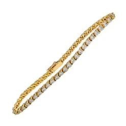 Miller Bracelet Cartier Ligne En Or Jaune Serti De Diamants