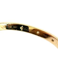 Bracelet Jonc CARTIER "Love" En Or Jaune Et Diamants -Castafiore Boutique bracelet cartier love en or jaune et diamants 651043