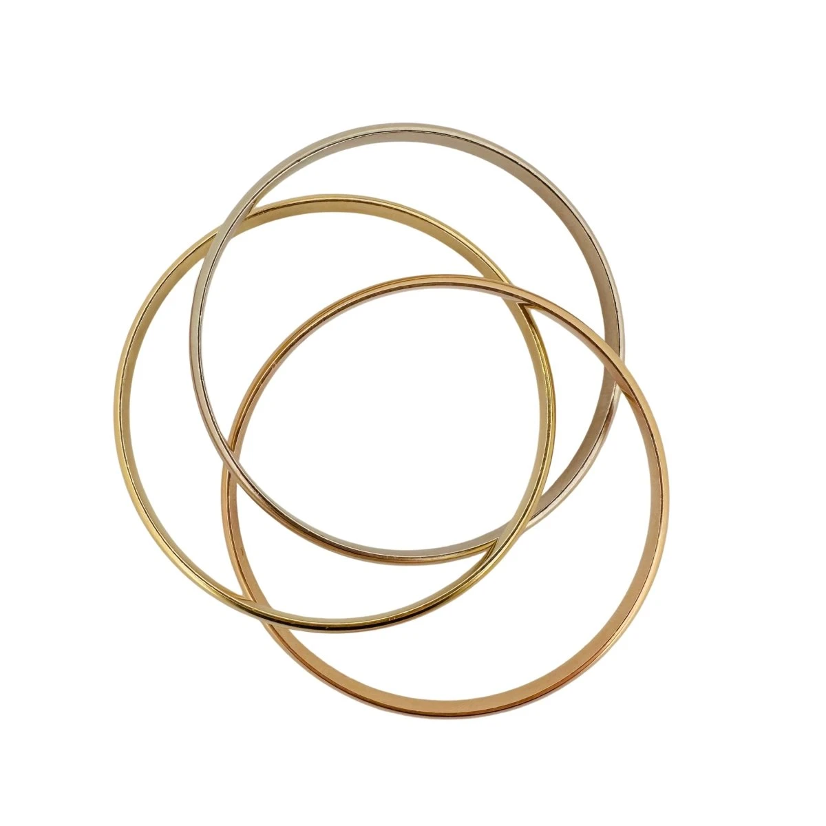 Bracelet Jonc CARTIER "Trinity" MM En 3 Ors 4 Bracelet Jonc CARTIER "Trinity" MM En 3 Ors – Image 4