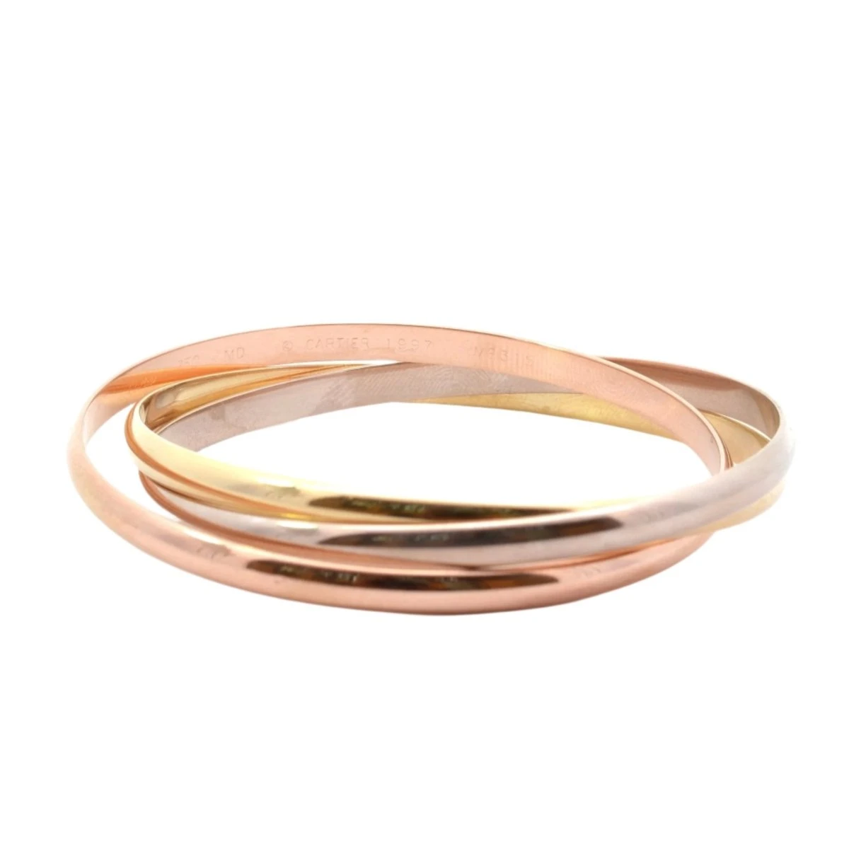 Bracelet Jonc CARTIER "Trinity" Trois Ors 1 Bracelet Jonc CARTIER "Trinity" Trois Ors