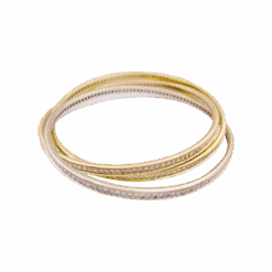 Miller Bracelet Jonc CARTIER "Trinity" En Or Jaune, Or Blanc, Or Rose Et Diamants -Castafiore Boutique bracelet cartier trinity trois ors et diamants 521474