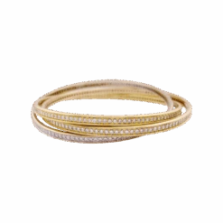 Miller Bracelet Jonc CARTIER "Trinity" En Or Jaune, Or Blanc, Or Rose Et Diamants -Castafiore Boutique bracelet cartier trinity trois ors et diamants 642887