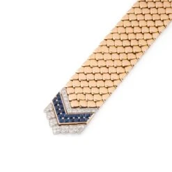 Bracelet Ceinture BOUCHERON En Or Jaune, Saphirs Et Diamants -Castafiore Boutique bracelet ceinture boucheron en or jaune saphirs et diamants 334582