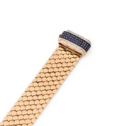Bracelet Ceinture BOUCHERON En Or Jaune, Saphirs Et Diamants -Castafiore Boutique bracelet ceinture boucheron en or jaune saphirs et diamants 964210