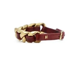 Bracelet CHANEL En Métal Et Cuir -Castafiore Boutique bracelet chanel en metal et cuir 596034