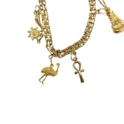 Bracelet Charm's Maille En Or Jaune 6 Bracelet Charm's Maille En Or Jaune -Castafiore Boutique bracelet charms maille en or jaune 9414333