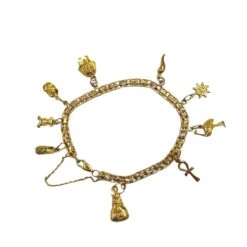 Bracelet Charm's Maille En Or Jaune