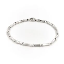Bracelet CHIMENTO "Bamboo" En Or Blanc -Castafiore Boutique bracelet chimento bamboo en or blanc 582721