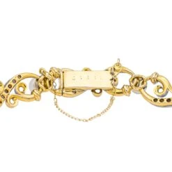 Bracelet DIAMANT En Or Jaune Et Blanc -Castafiore Boutique bracelet diamant en or jaune et blanc 7534161