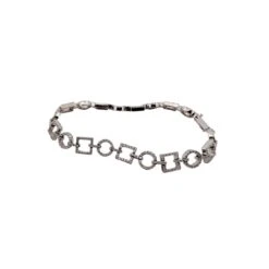 Bracelet "ELLA" En Or Blanc Et Diamants
