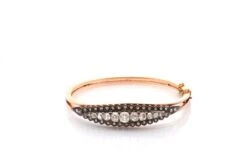 Bracelet En Or, Argent Et Diamants