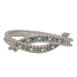 Bracelet En Or Blanc Et Diamant