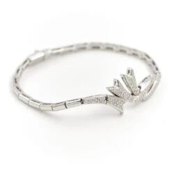 Bracelet En Or Blanc Pavé Diamant -Castafiore Boutique bracelet en or blanc pave diamant 552022