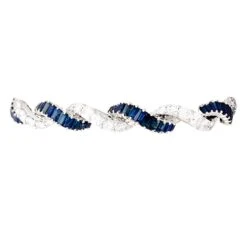 Miller Bracelet En Or Blanc, Saphirs Et Diamants