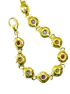 Bracelet En Or Jaune 18 Carats Et Pierres Fines -Castafiore Boutique bracelet en or jaune 18 carats et pierres fines 287628