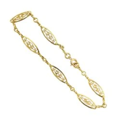 Bracelet En Or Jaune à Maille Filigranée