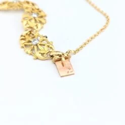 Bracelet Souple En Or Jaune Et Diamants -Castafiore Boutique bracelet en or jaune et diamants 353151