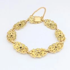 Bracelet Souple En Or Jaune Et Diamants -Castafiore Boutique bracelet en or jaune et diamants 431449