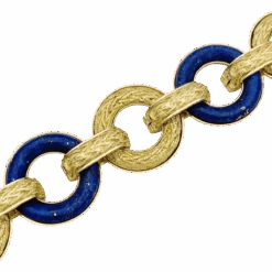 Miller Bracelet En Or Jaune Et Lapis Lazuli -Castafiore Boutique bracelet en or jaune et lapis lazuli 951072