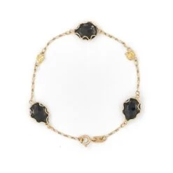 Bracelet En Or Jaune Et Onyx Noir 12 Bracelet En Or Jaune Et Onyx Noir -Castafiore Boutique bracelet en or jaune et onyx noir 885415
