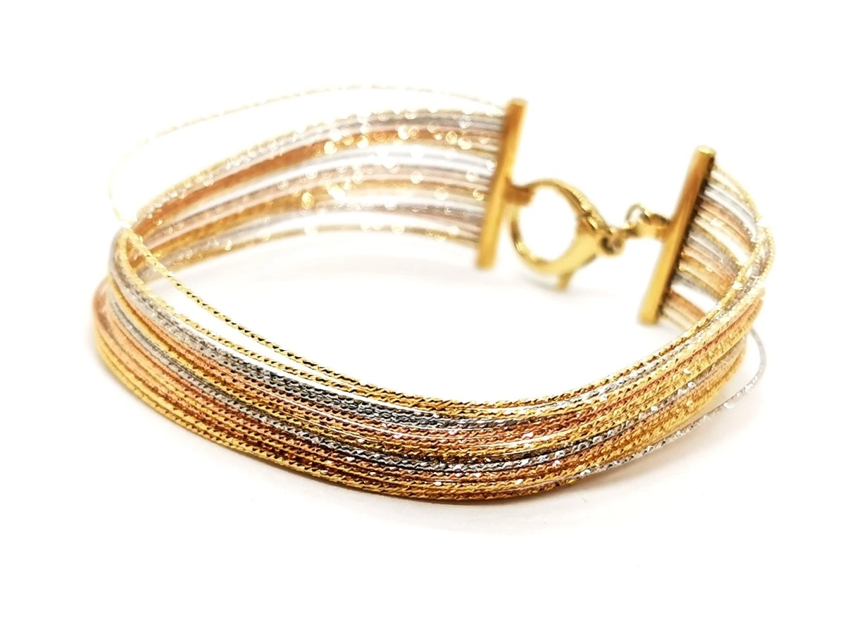Bracelet Fils D'or, En 3 Ors 3 Bracelet Fils D'or, En 3 Ors – Image 3