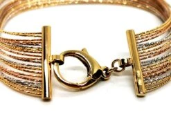 Bracelet Fils D'or, En 3 Ors 21 Bracelet Fils D'or, En 3 Ors -Castafiore Boutique bracelet fils dor en 3 ors 924871