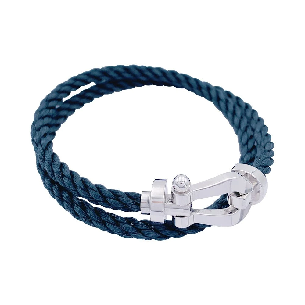Miller Bracelet FRED "Force 10" En Or Blanc Et Acier 3 Miller Bracelet FRED "Force 10" En Or Blanc Et Acier – Image 3